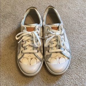 Size 7.5 Coach tennis shoes
